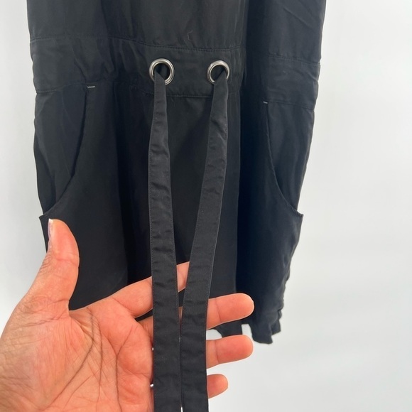 Athleta black halter dress with pockets size XS - Picture 3 of 11